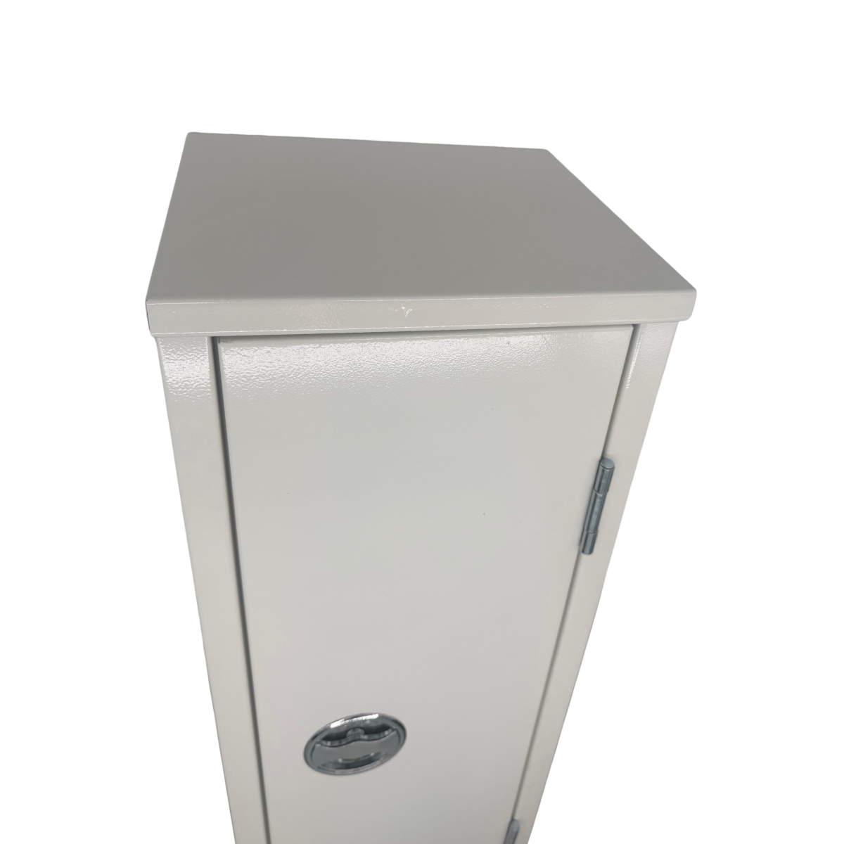 Aufputzschrank aus Metall in weiß (ARJ Design)