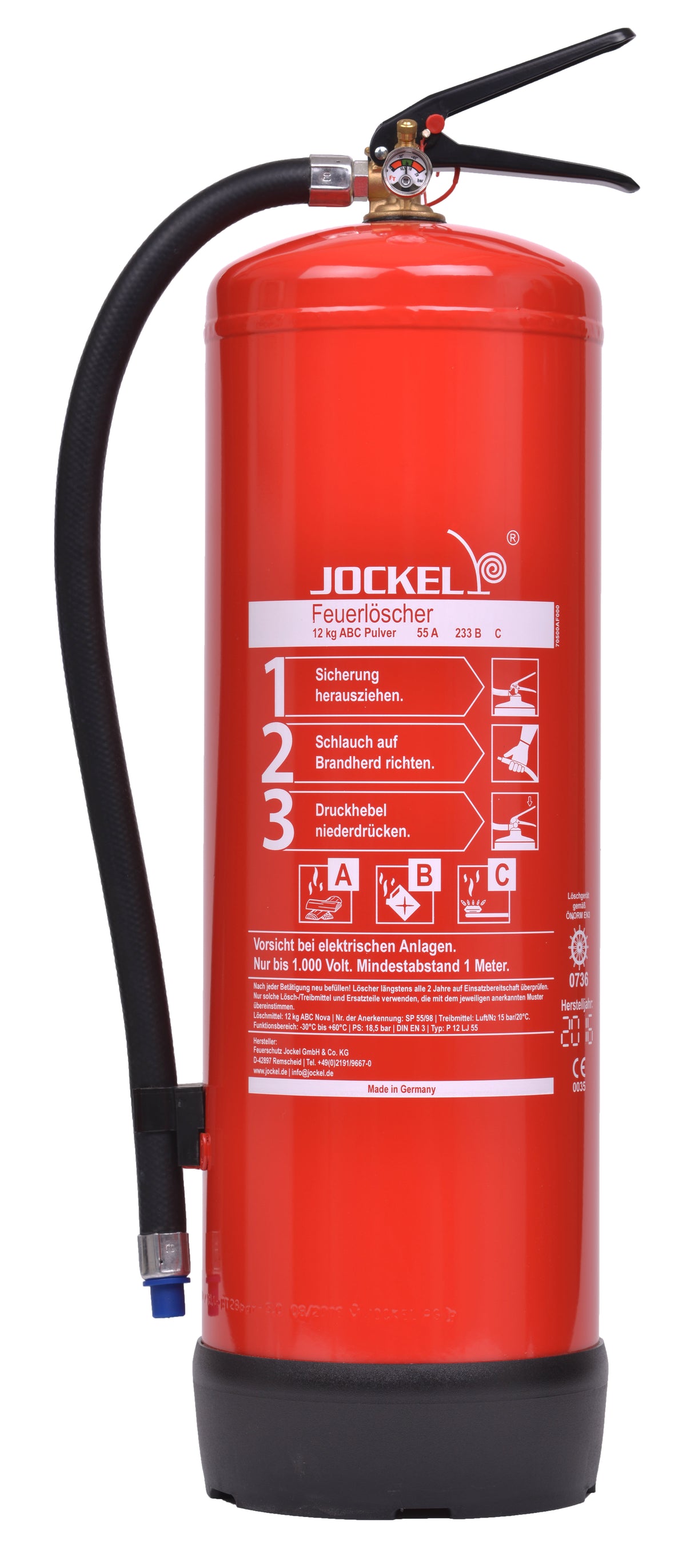 ABC Hochleistungspulverlöscher DD (Frostsicher -30 °C – + 60 °C)
