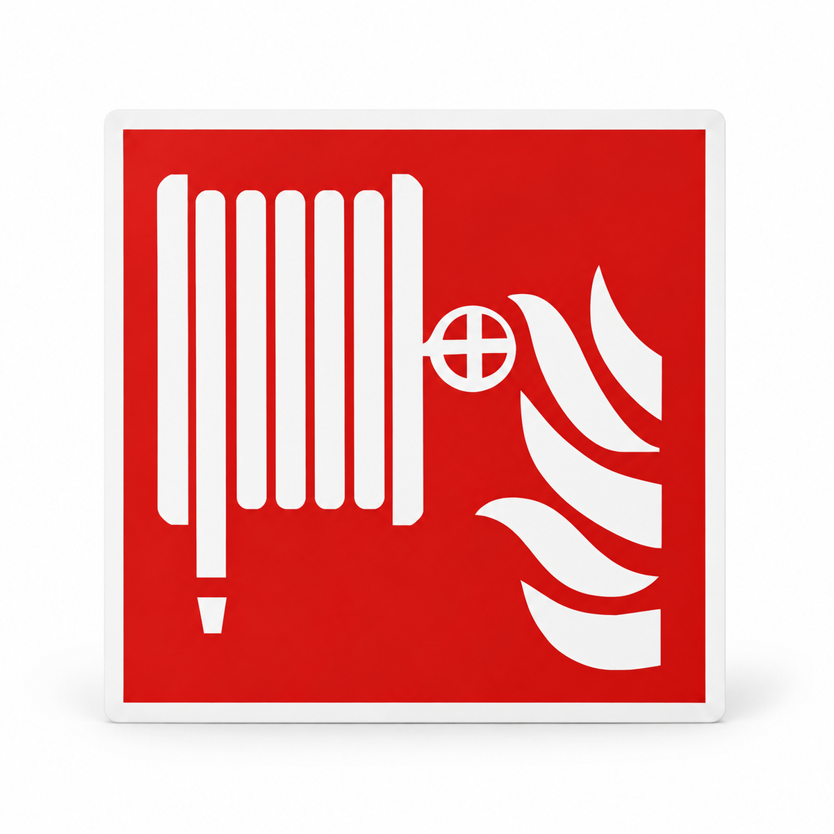 Brandschutzschild Löschschlauch – ISO 7010 – Kunststoff 1 mm