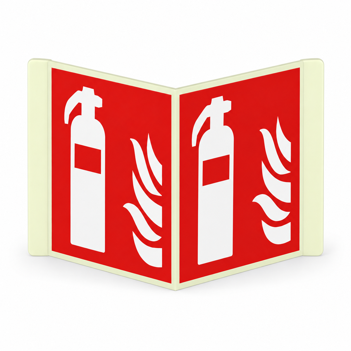 Nasenschild Feuerlöscher – ISO 7010 – Kunststoff langnachleuchtend Ultra