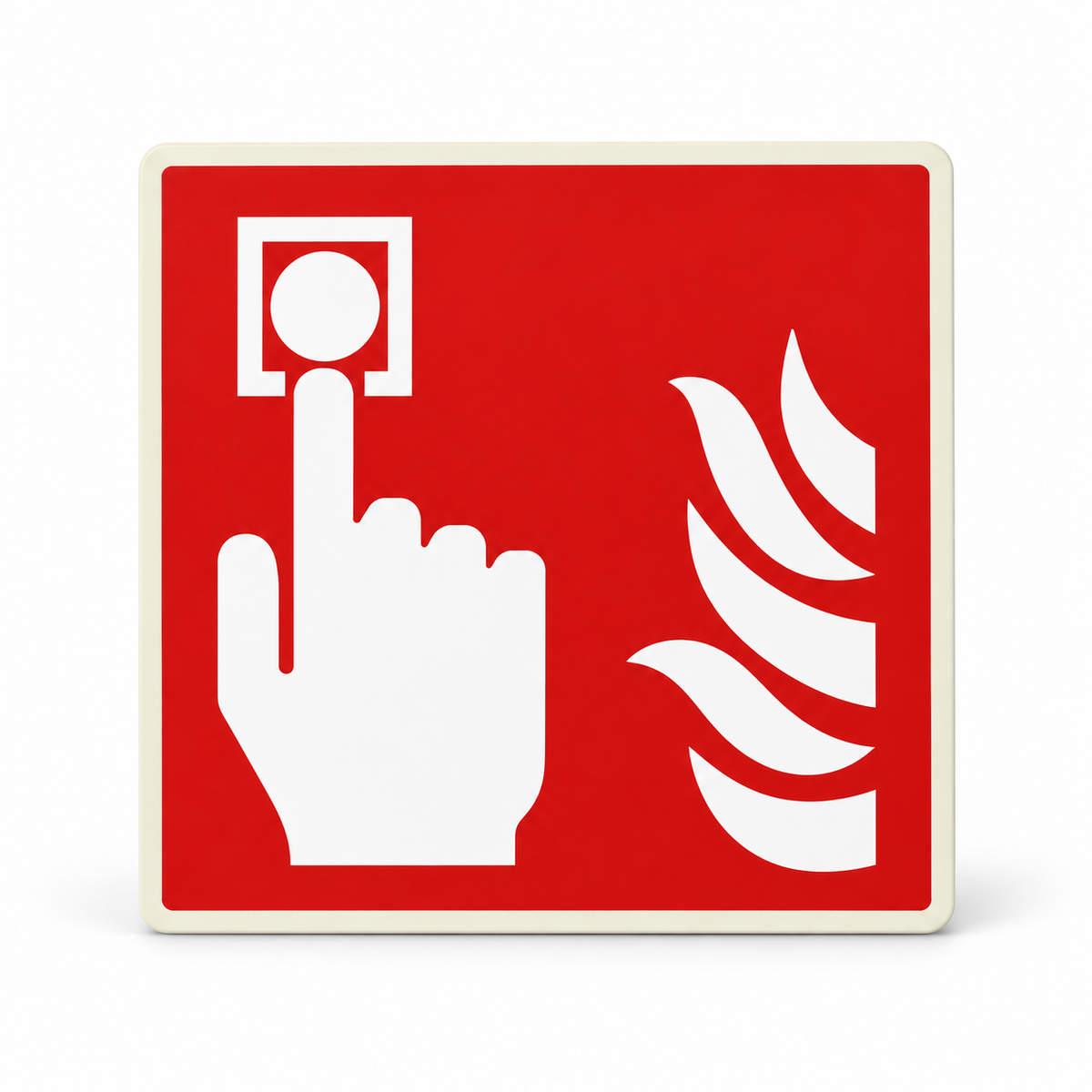 Brandschutzschild Brandmelder – ISO 7010 – Kunststoff langnachleuchtend