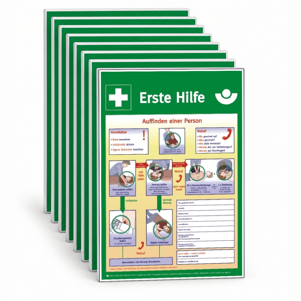 Anleitung zur Ersten Hilfe – Mehrfachpack