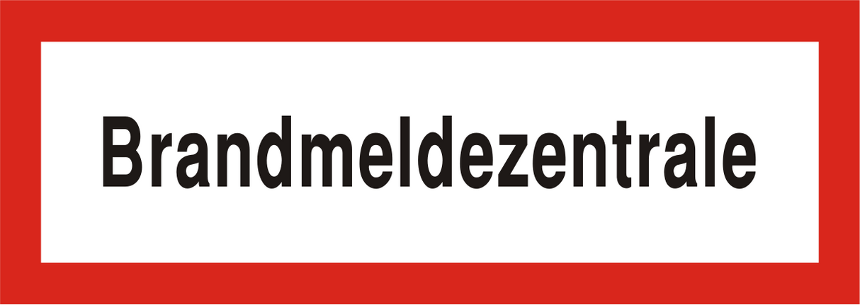 Brandschutzschild "Brandmeldezentrale"