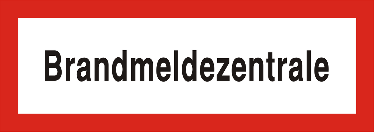 Brandschutzschild "Brandmeldezentrale"