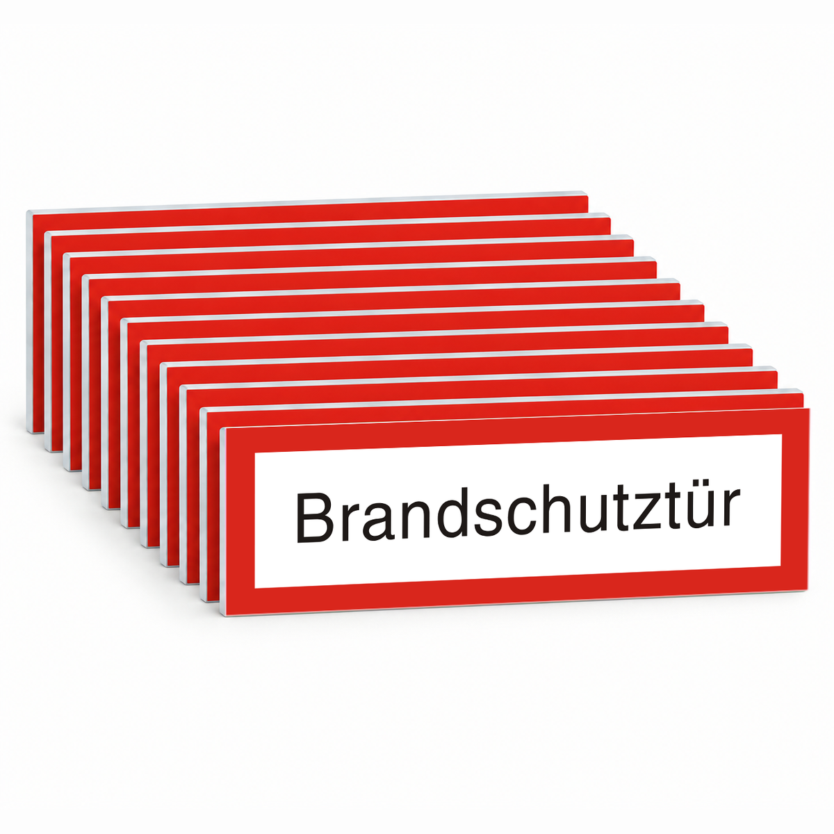 Brandschutzschild "Brandschutztür" – Mehrfachpack