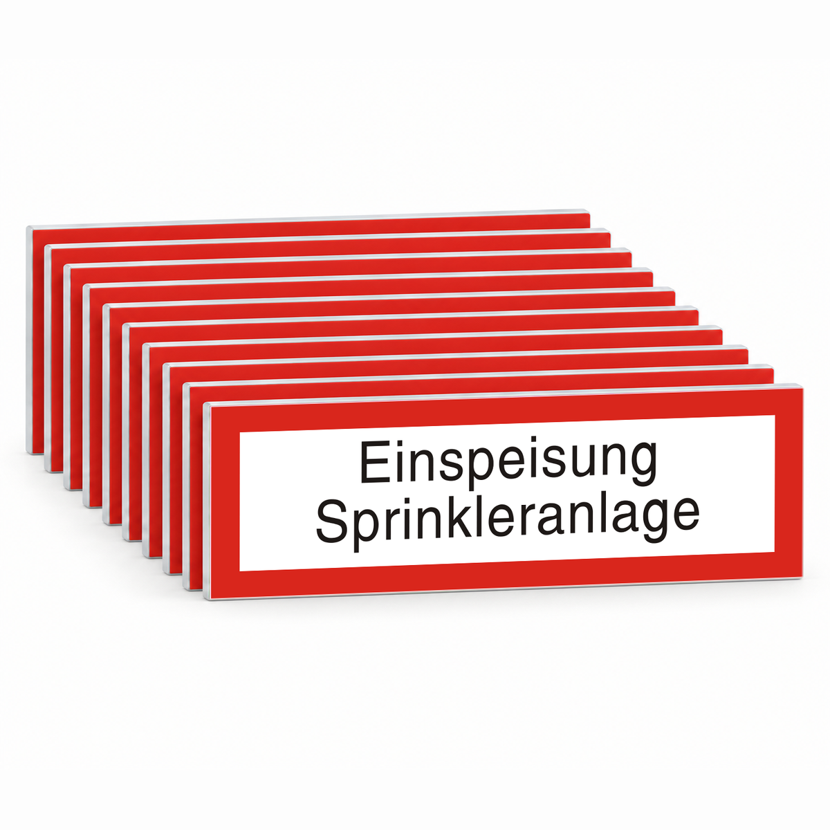 Brandschutzschild "Einspeisung Sprinkleranlage" – Mehrfachpack