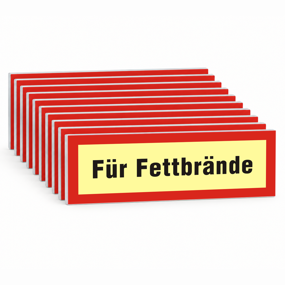 Brandschutzschild "Für Fettbrände" – Mehrfachpack