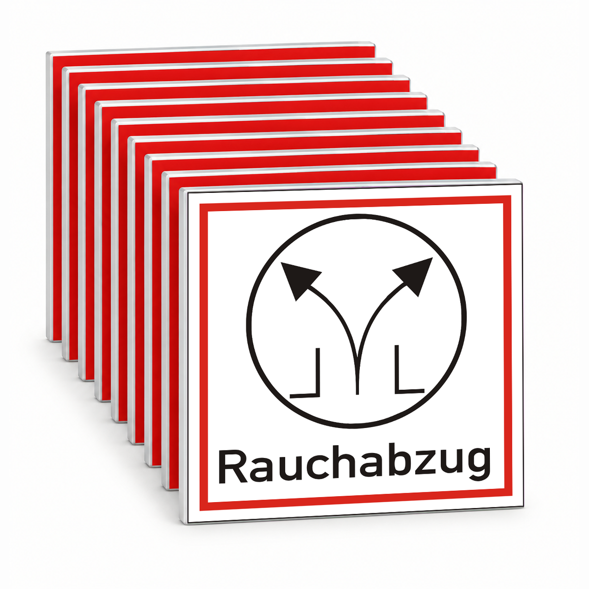 Brandschutzschild Rauchabzug – Mehrfachpack