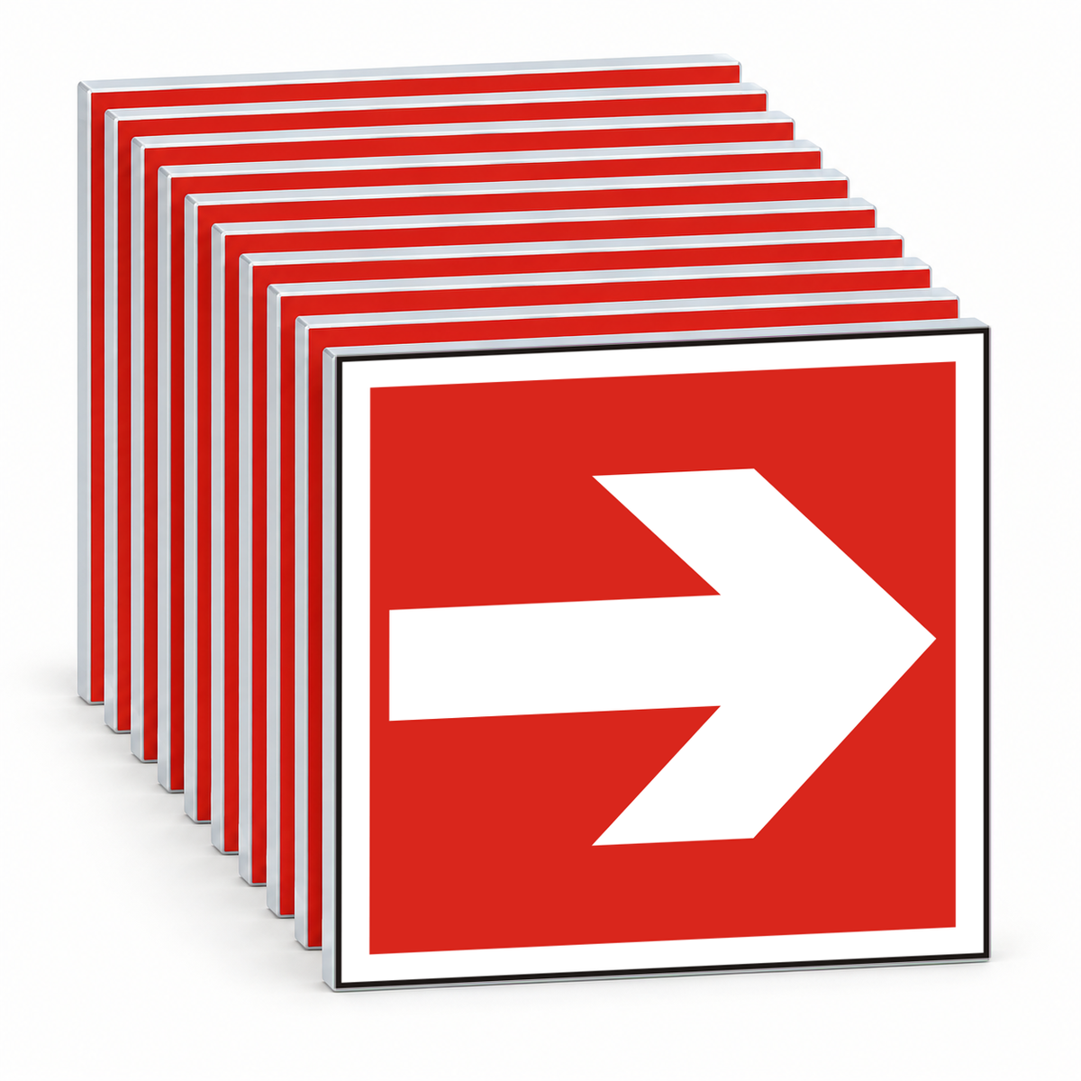 Brandschutzschild Richtungsangabe links/rechts – Mehrfachpack