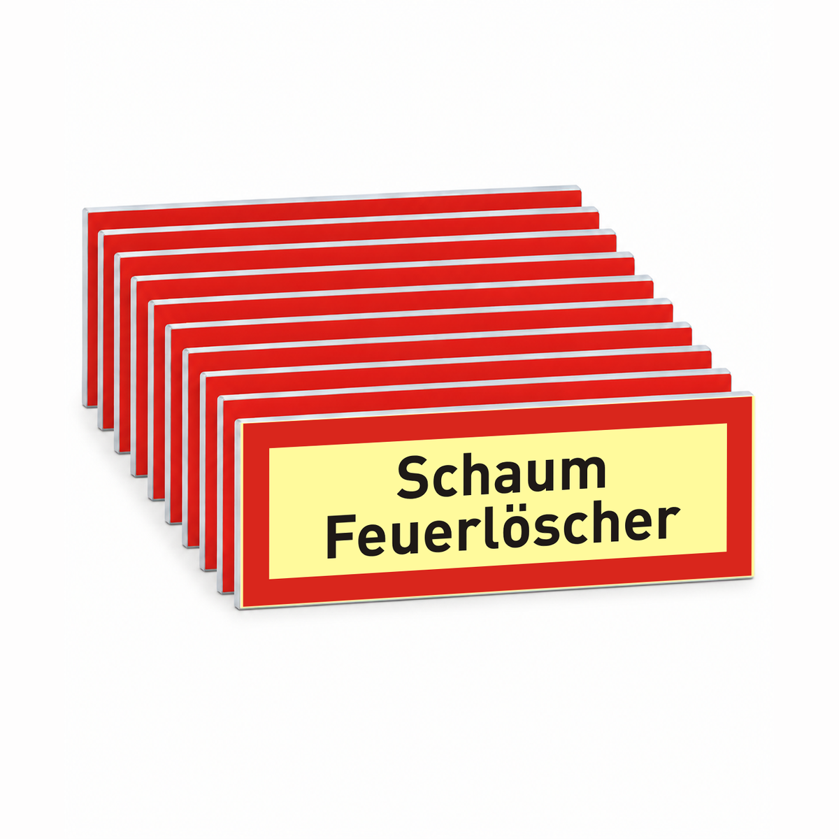 Brandschutzschild "Schaum Feuerlöscher" – Mehrfachpack