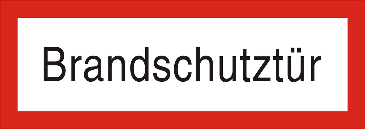 Brandschutzschild "Brandschutztür"