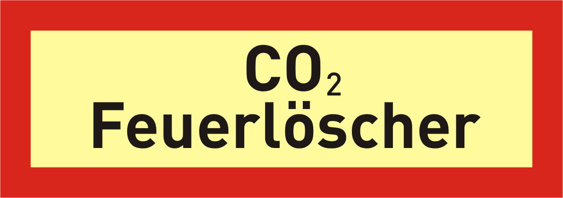 Brandschutzschild "CO 2 – Feuerlöscher"