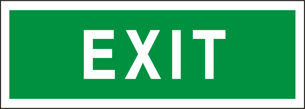 Rettungsschild "Exit"