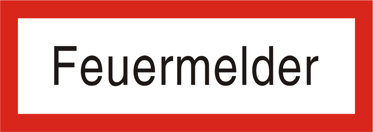 Brandschutzschild "Feuermelder"