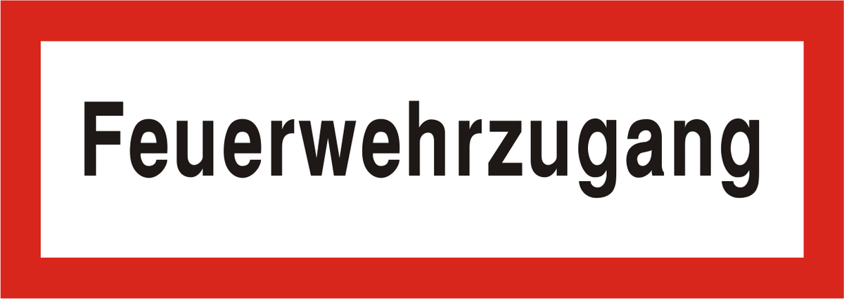 Brandschutzschild "Feuerwehrzugang"