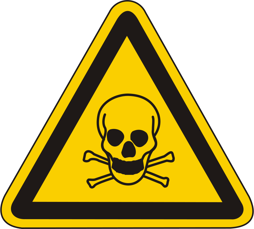 Warnschild Warnung vor giftigen Stoffen