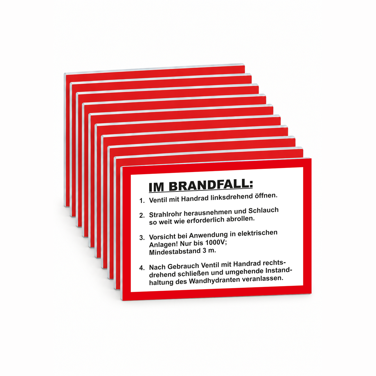 Handhabungsfolie Wandhydrant – Für formfesten Schlauch – Mehrfachpack