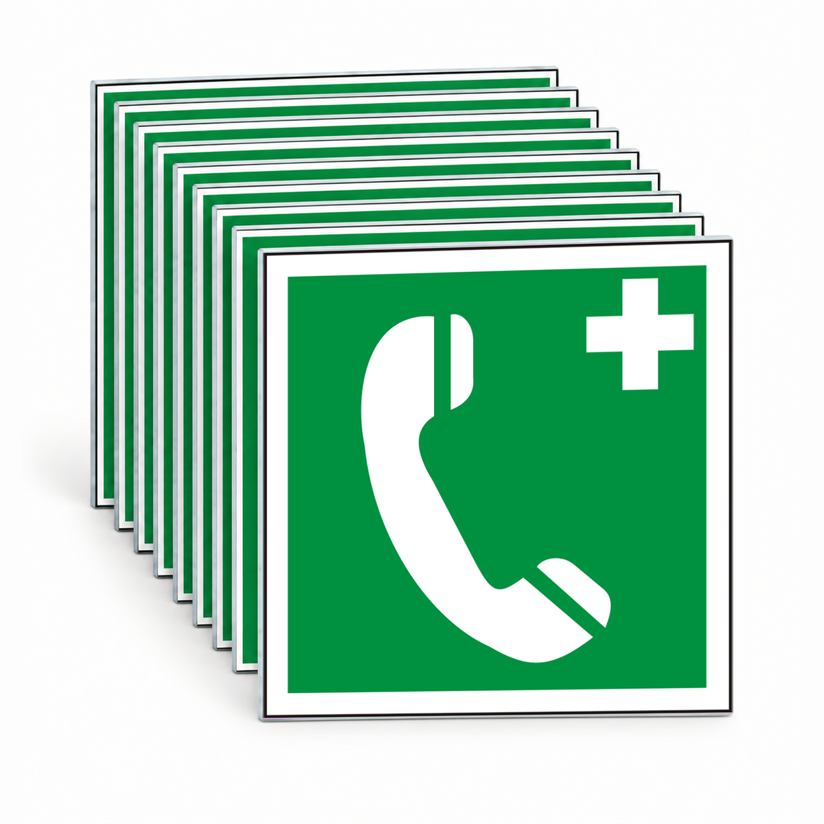 Rettungsschild Notruftelefon – Mehrfachpack
