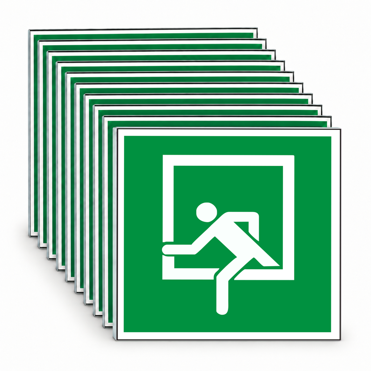 Rettungsschild Rettungsfenster E019 – Mehrfachpack