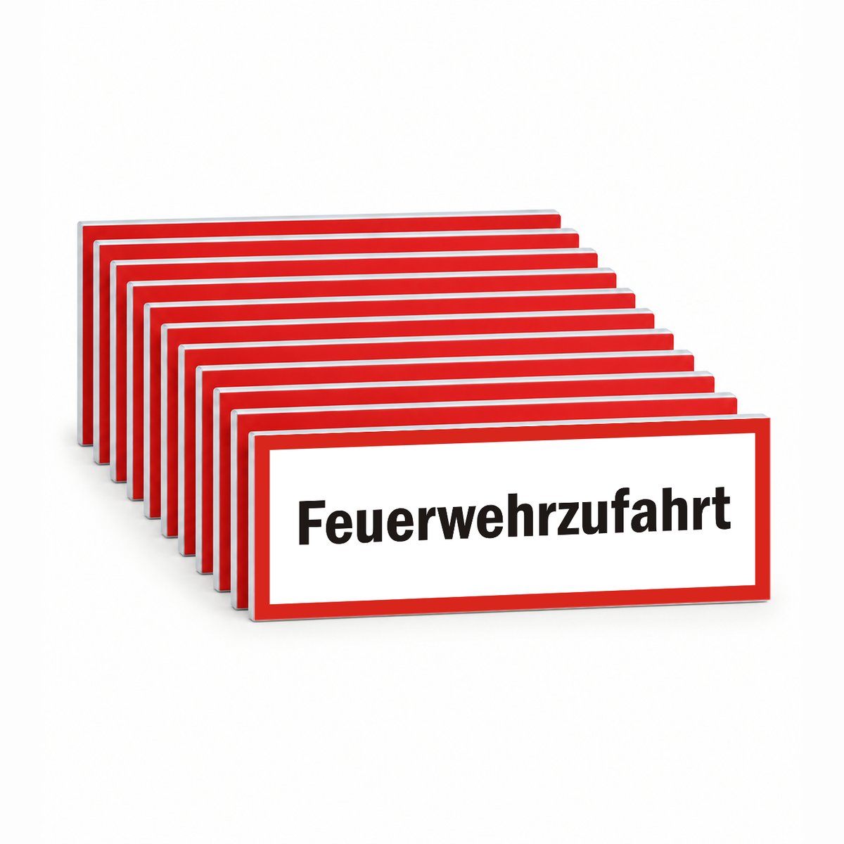 Schild Feuerwehrzufahrt – Mehrfachpack