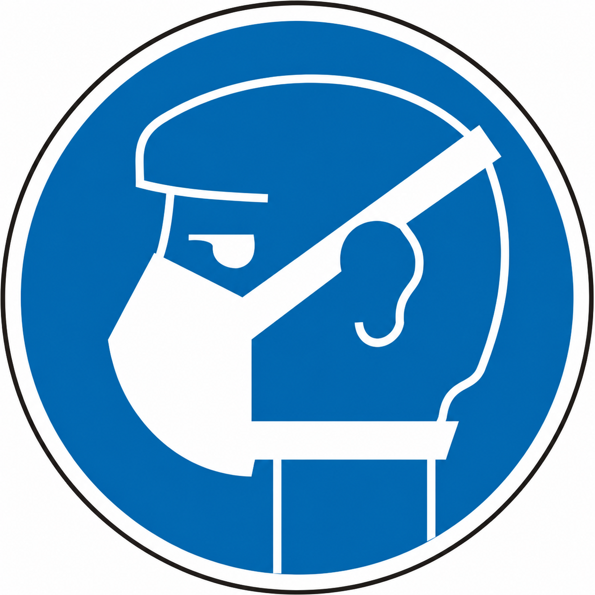 Schild Leichten Atemschutz benutzen