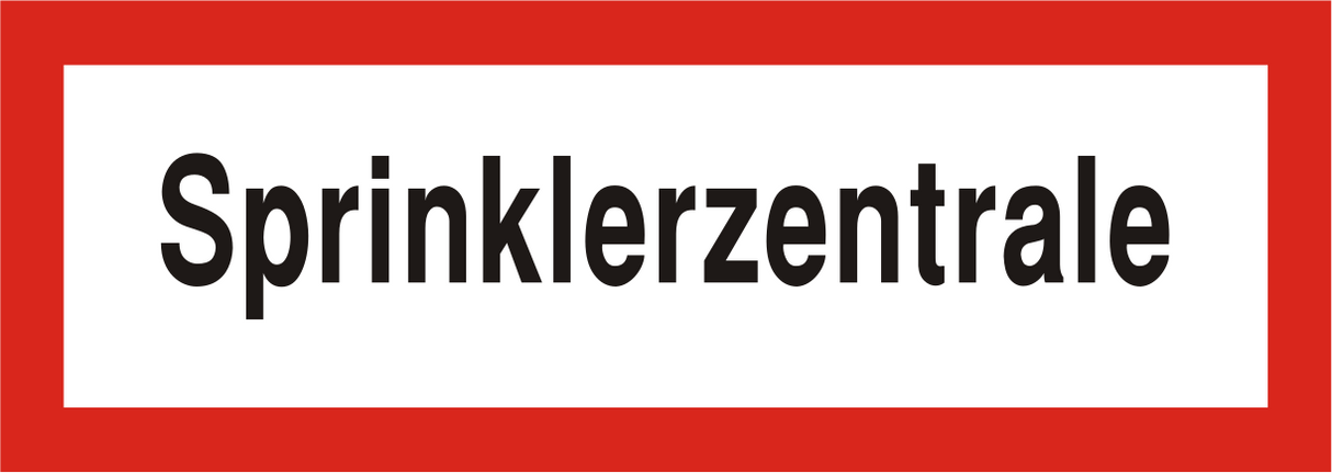 Brandschutzschild "Sprinklerzentrale"