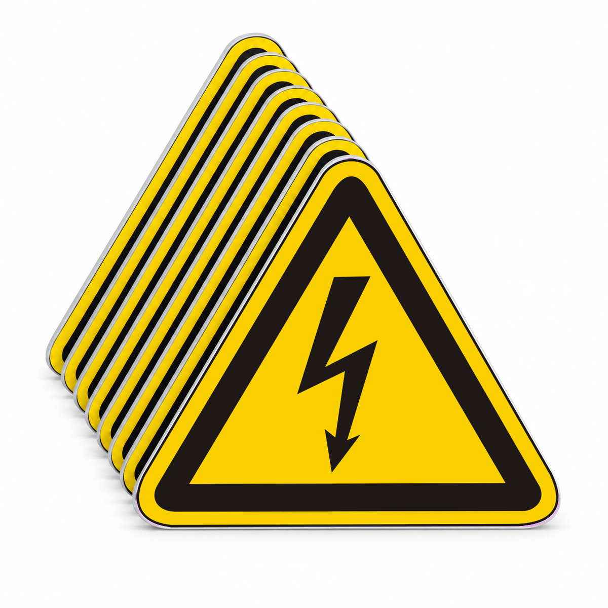 Warnschild Warnung vor gefährlicher elektrischer Spannung – Mehrfachpack