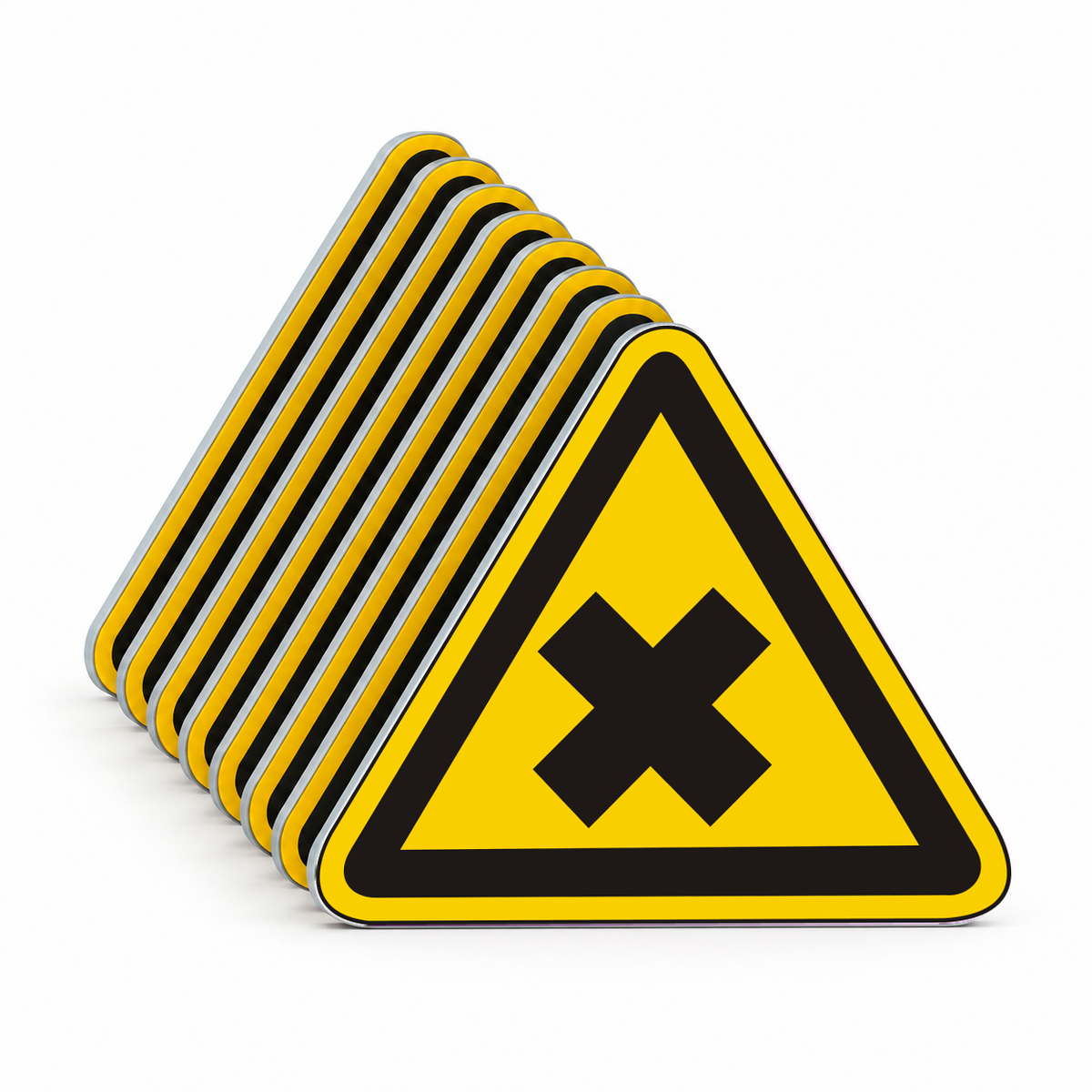 Warnschild Warnung vor gesundheitschädlichen oder reizenden Stoffen – Mehrfachpack