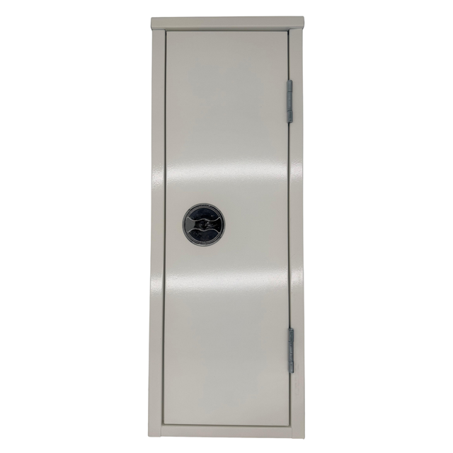 Aufputzschrank aus Metall in weiß (ARJ Design)