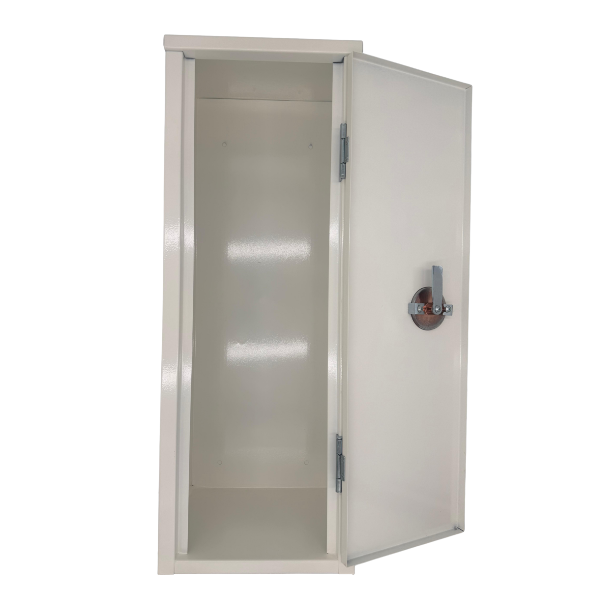 Aufputzschrank aus Metall in weiß (ARJ Design)