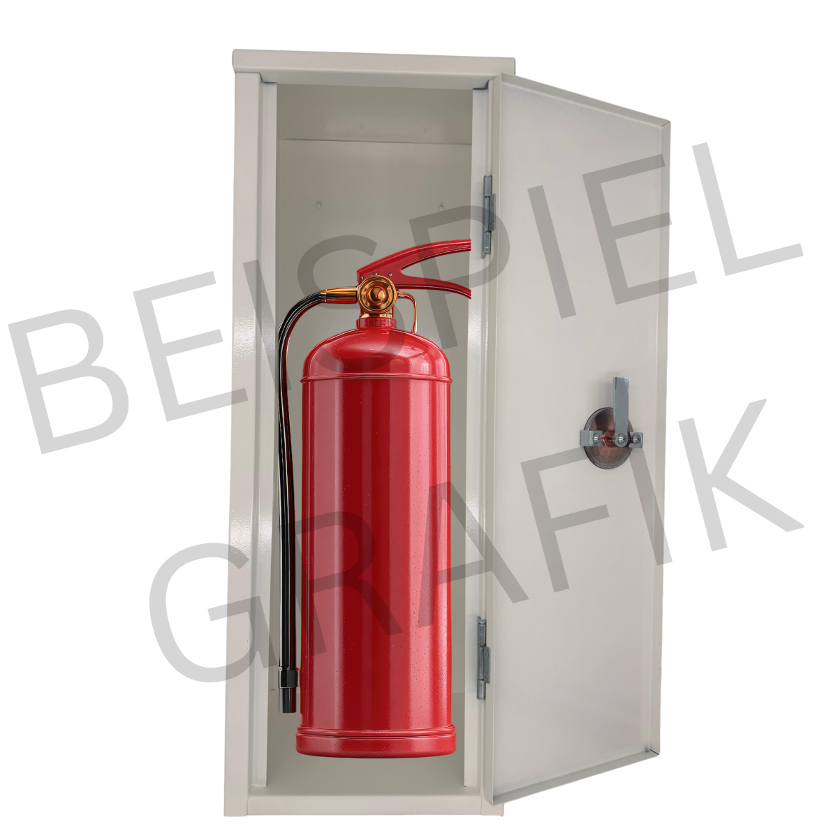 Aufputzschrank aus Metall in weiß (ARJ Design)