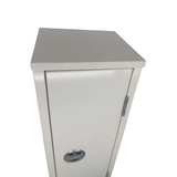 Aufputzschrank aus Metall in weiß (ARJ Design)