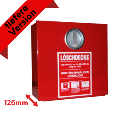 Löschdeckenbehälter aus Metall (tiefere Version, mit Scharniere)