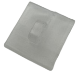 Deckenclip transparent mit Öse Ø 4,5 mm