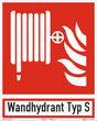 Brandschutzzeichen Löschschlauch – ISO 7010 – Typ S