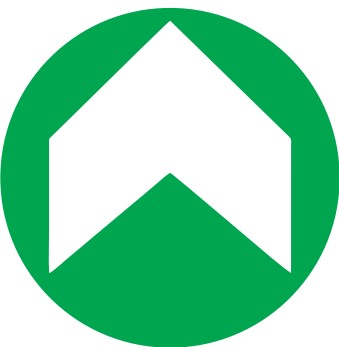 Bodenmarkierung mit Aufdruck Pfeil