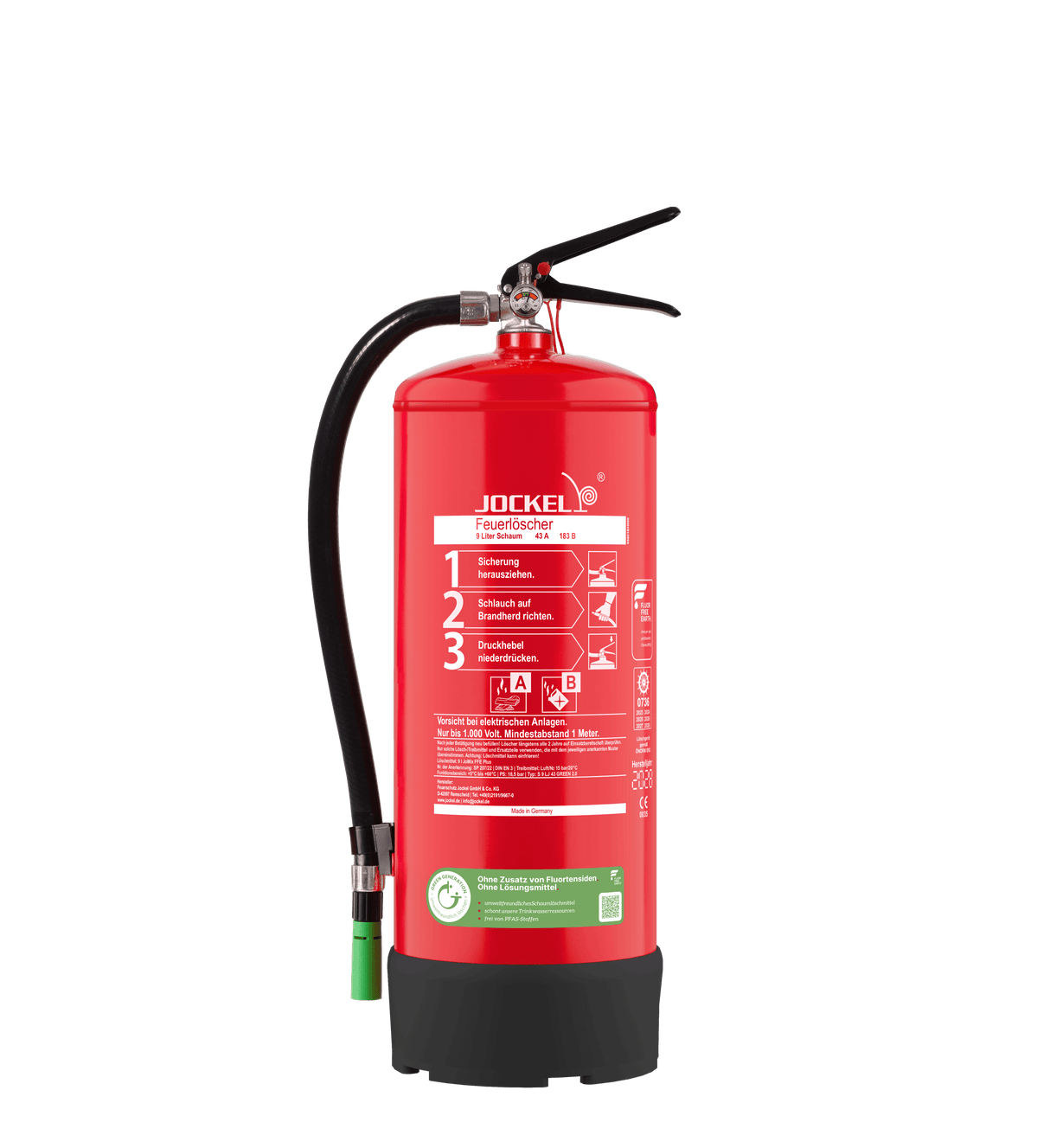Hochleistungs-Schaumlöscher FLUORFREI (+5 bis +60 °C) Dauerdruck