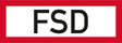 Sonderschild (Digitaldruck, UV-echt) mit Aufdruck / Symbol FSD