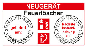 Prüfaufkleber zum Markieren/Ausstanzen