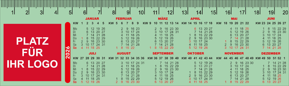 Lineal / Kalender 2026 KN Ultra