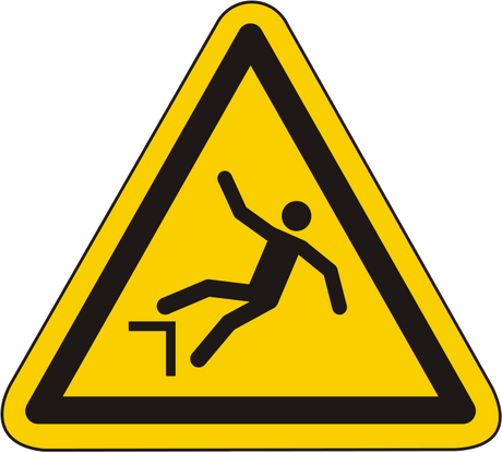 Warnschild Warnung vor Absturzgefahr – ISO 7010