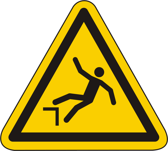 Warnschild Warnung vor Absturzgefahr – ISO 7010