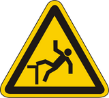 Warnschild Warnung vor Absturzgefahr