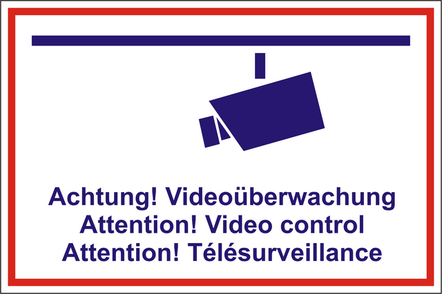 Schild Videoüberwachung