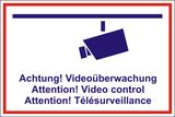 Schild Videoüberwachung