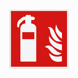 Brandschutzschild Feuerlöscher – ISO 7010 – Kunststoff 1 mm