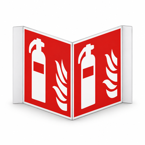 Nasenschild Feuerlöscher – ISO 7010 – Aluminium