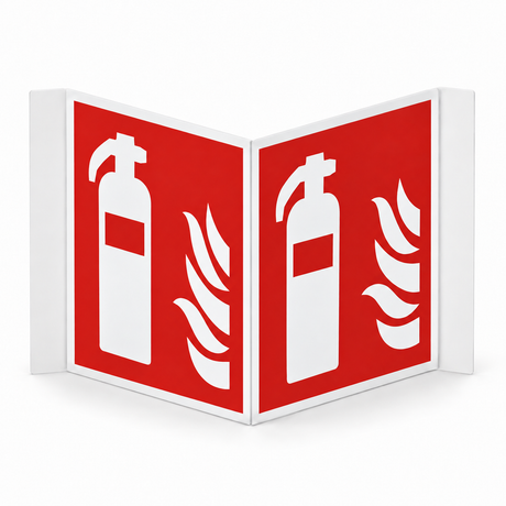 Nasenschild Feuerlöscher – ISO 7010 – Kunststoff 1 mm