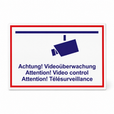Schild Videoüberwachung