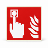 Brandschutzschild Brandmelder – ISO 7010 – Kunststoff langnachleuchtend